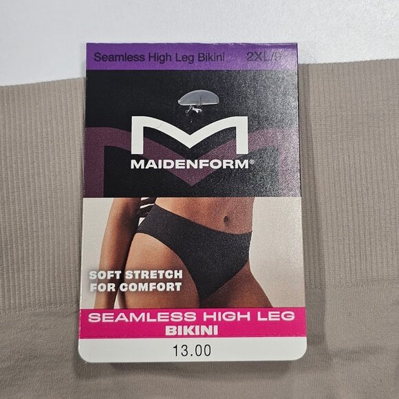 Maidenform M Seamless High Leg Bikini Underwear - Picture 3 of 6